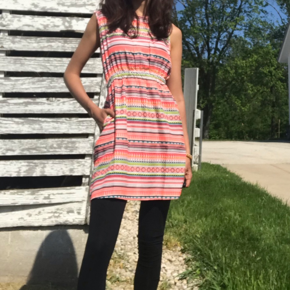 NWT true rock size small pink midi dress